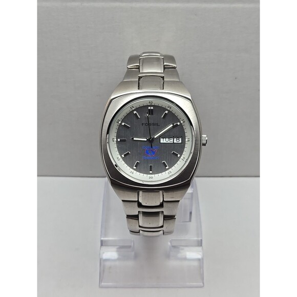 Fossil PR5234 Covenant Transport Steel Quartz Day Date Watch New Battery - Picture 1 of 10